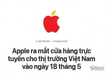 Apple mở cửa hàng trực tuyến tại Việt Nam