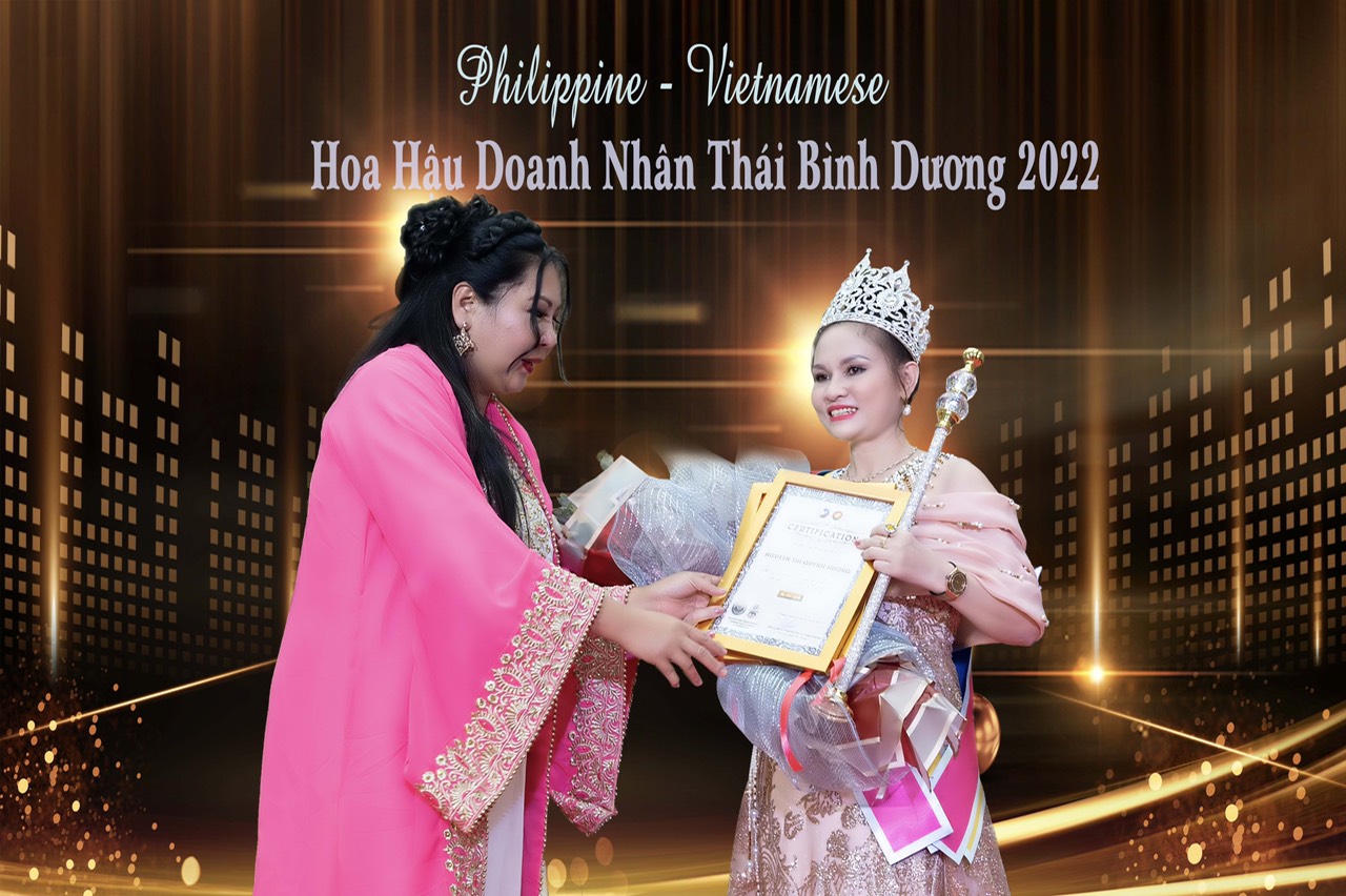 Hoa hậu Quỳnh Hương - Hoa hậu Doanh nhân Thành đạt Thái Bình Dương 2022